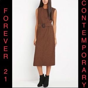 Forever 21 Contemporary Rust/Black Shift Dress
